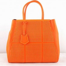Borsa Fendi 2Jours in pelle Saffiiano arancione Clinch Bolt Borsa Fendi 2Jours in pelle Saffiiano arancione Clinch Bolt