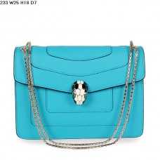 Borsa Bvlgari Serpenti GM in pelle di vitello blu navy