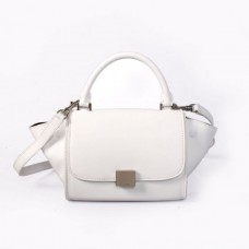 Borsa Celine Small Trapeze in pelle bianca Borsa Celine Small Trapeze in pelle bianca