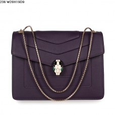 Borsa Bvlgari Serpenti GM in pelle di vitello viola Borsa Bvlgari Serpenti GM in pelle di vitello viola