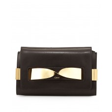Borsa a mano media Chloe Elle con catena, nera