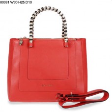 Borsa a mano Bvlgari Serpenti Ferrari in pelle rosso anguria 80381