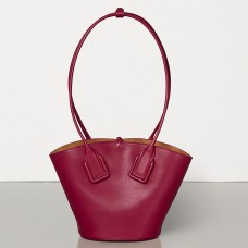 Bottega Veneta Small Basket Tote In Amaranto Calfskin Bottega Veneta Small Basket Tote In Amaranto Calfskin