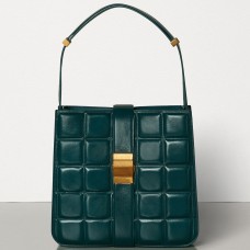 Borsa Marie imbottita di Bottega Veneta in pelle di vitello verde. Borsa Marie imbottita di Bottega Veneta in pelle di vitello verde.
