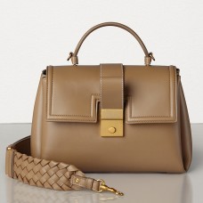 Bottega Veneta Small Piazza Bag In Camel Calfskin Bottega Veneta Small Piazza Bag In Camel Calfskin
