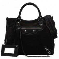 Balenciaga Baby Daim Velo Antracite/Argento