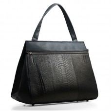 Borsa Celine EDGE Original in pelle con venature di serpente, nera, modello 3405
