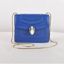 Borsa a tracolla Bvlgari Serpenti Original in pelle blu 604 Borsa a tracolla Bvlgari Serpenti Original in pelle blu 604