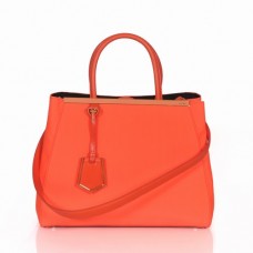 Borsa Fendi 2Jours in tela arancione con manico superiore