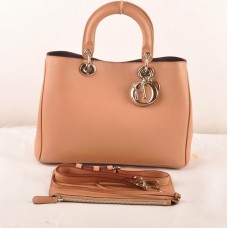 Borsa Dior Diorissimo media in pelle originale color cammello (dettagli dorati) 603