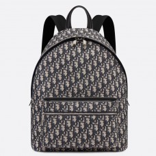 Zaino Dior in tela obliqua nera