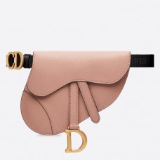 Marsupio Dior Saddle in pelle di vitello martellata color polvere Marsupio Dior Saddle in pelle di vitello martellata color polvere