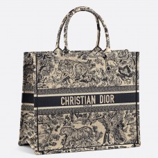 Borsa Dior Book Tote Toile De Jouy
