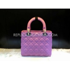 Replica della borsa a mano Dior Lady Default in pelle di vitello.