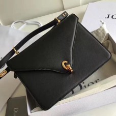 Borsa Dior C'est Dior Flap in pelle di vitello nera