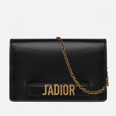 Portafoglio con catena Dior J'Adior nero Portafoglio con catena Dior J'Adior nero