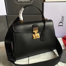 Borsa tote Dior DiorAddict in pelle di vitello nera.