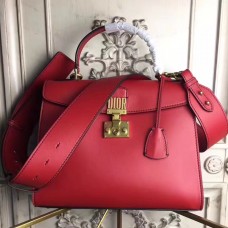 Borsa tote Dior DiorAddict in pelle di vitello rossa