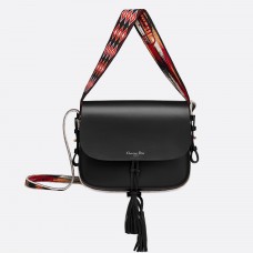 Borsa Dior Diorodeo Flap in pelle di vitello nera Borsa Dior Diorodeo Flap in pelle di vitello nera