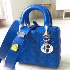 Borsa Dior My Lady Dior in pelle di agnello blu Borsa Dior My Lady Dior in pelle di agnello blu