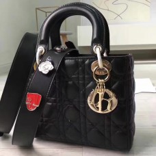 Borsa Dior My Lady Dior in pelle di agnello nera Borsa Dior My Lady Dior in pelle di agnello nera