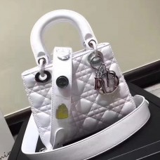 Borsa Dior My Lady Dior in pelle di agnello bianca Borsa Dior My Lady Dior in pelle di agnello bianca