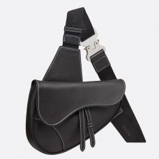 Marsupio da uomo Dior in pelle di vitello martellata nera