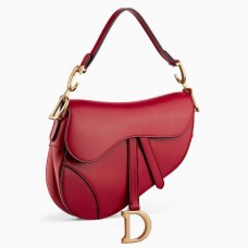 Borsa a tracolla Dior in pelle di vitello rossa Borsa a tracolla Dior in pelle di vitello rossa
