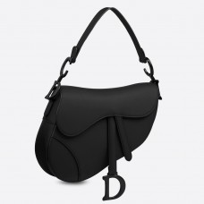 Borsa a tracolla Dior in pelle nera ultra opaca Borsa a tracolla Dior in pelle nera ultra opaca