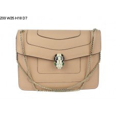 Borsa a tracolla Bvlgari Serpenti GM in pelle di vitello rosa 233 Borsa a tracolla Bvlgari Serpenti GM in pelle di vitello rosa 233