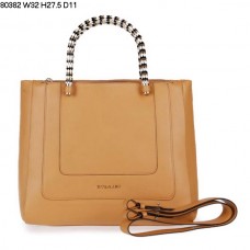Borsa a mano Bvlgari Serpenti in pelle di vitello color albicocca 80382