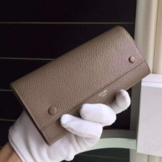 Portafoglio multifunzione Celine in pelle Epsom Brulee