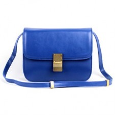 Borsa Celine Classic Box Medium con chiusura a scatto, blu Borsa Celine Classic Box Medium con chiusura a scatto, blu