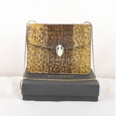 Borsa a tracolla Bvlgari Serpenti in pelle color albicocca 605 Borsa a tracolla Bvlgari Serpenti in pelle color albicocca 605