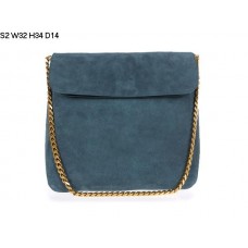 Borsa a tracolla Celine Gourmette in pelle scamosciata verde S2 Borsa a tracolla Celine Gourmette in pelle scamosciata verde S2