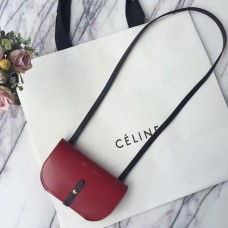Borsa a mano Celine con cinturino rosso e pochette Palmelato