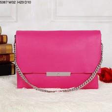 Borsa a tracolla Celine Blade Flap in pelle di vitello color pesca 5367