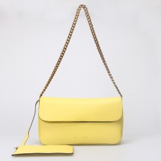 Borsa a tracolla Celine Gourmette Ferrari in pelle gialla 88041 Borsa a tracolla Celine Gourmette Ferrari in pelle gialla 88041