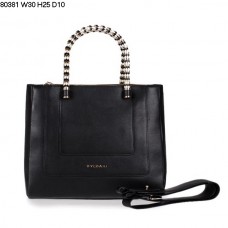 Borsa a mano Bvlgari Serpenti Ferrari in pelle nera 80381 Borsa a mano Bvlgari Serpenti Ferrari in pelle nera 80381