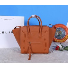 Borsa Celine Boston in pelle di vitello marrone