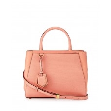 Borsa shopping mini Fendi 2Jours rosa