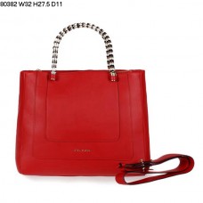 Borsa a mano Bvlgari modello Serpenti in pelle di vitello rossa, codice 80382