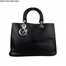 Borsa Dior Diorissimo media in pelle nappa nera (finiture argentate) 18370