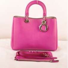 Borsa Dior Diorissimo media in pelle originale viola (dettagli dorati) 603